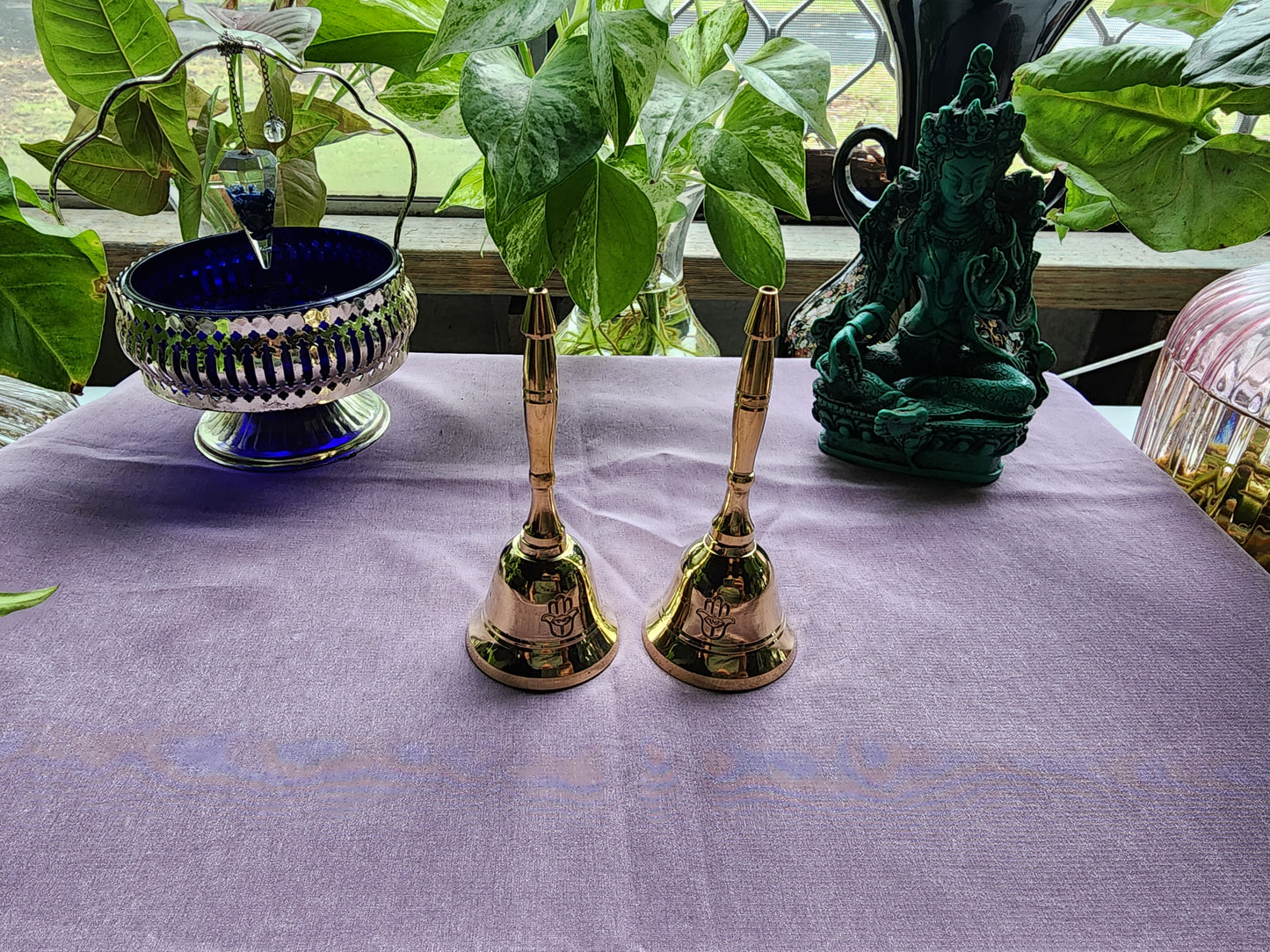 Hamsa Altar Bell