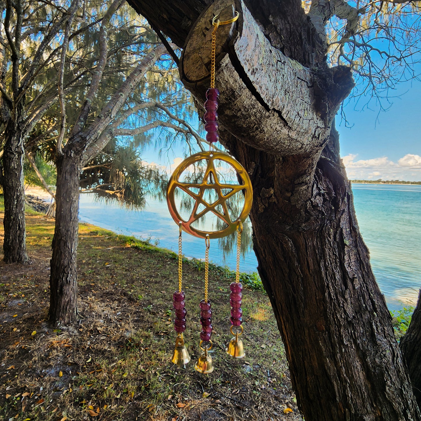 Hanging Pentacle Bells
