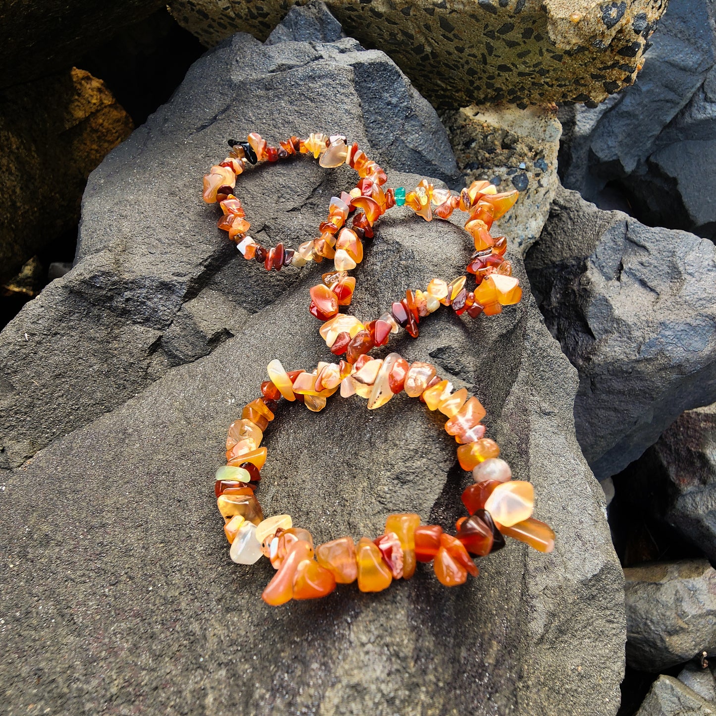 Carnelian Chip Bracelet