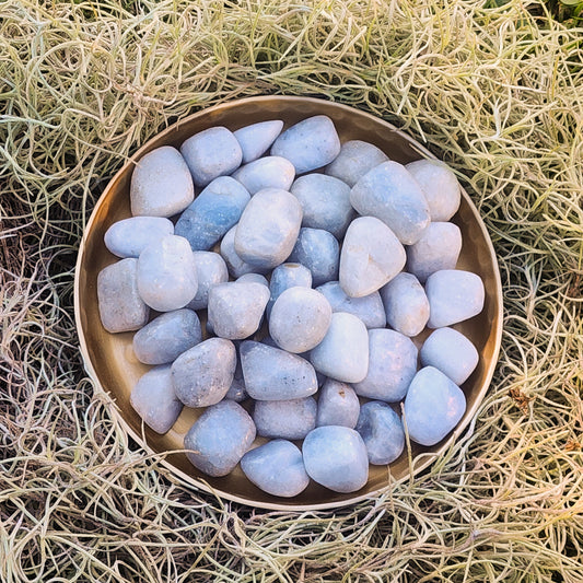 Blue Calcite Tumble