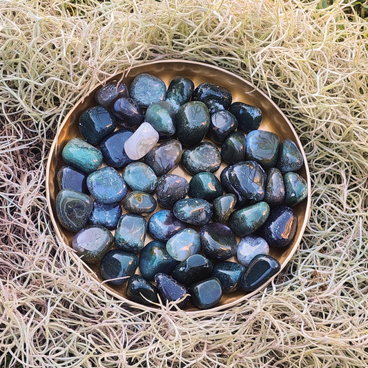 Moss Agate Tumble
