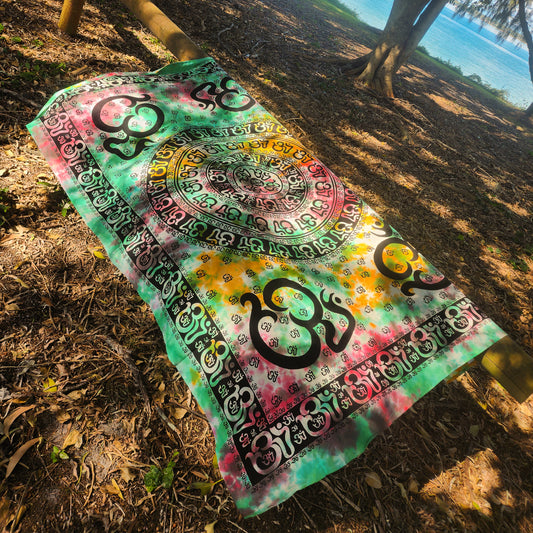 Om Tie-Dye Tapestry