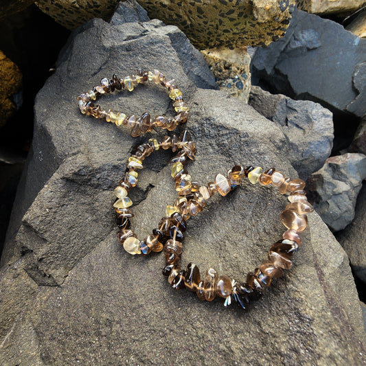 Smoky Quartz Chip Bracelet