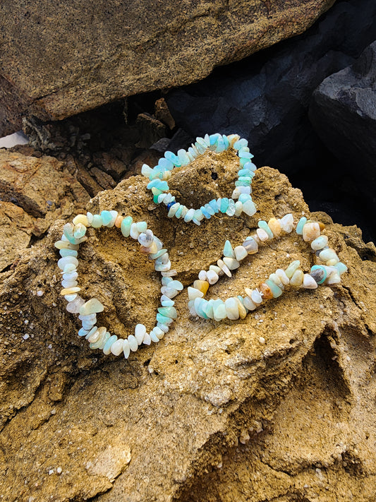 Amazonite Chip Bracelet